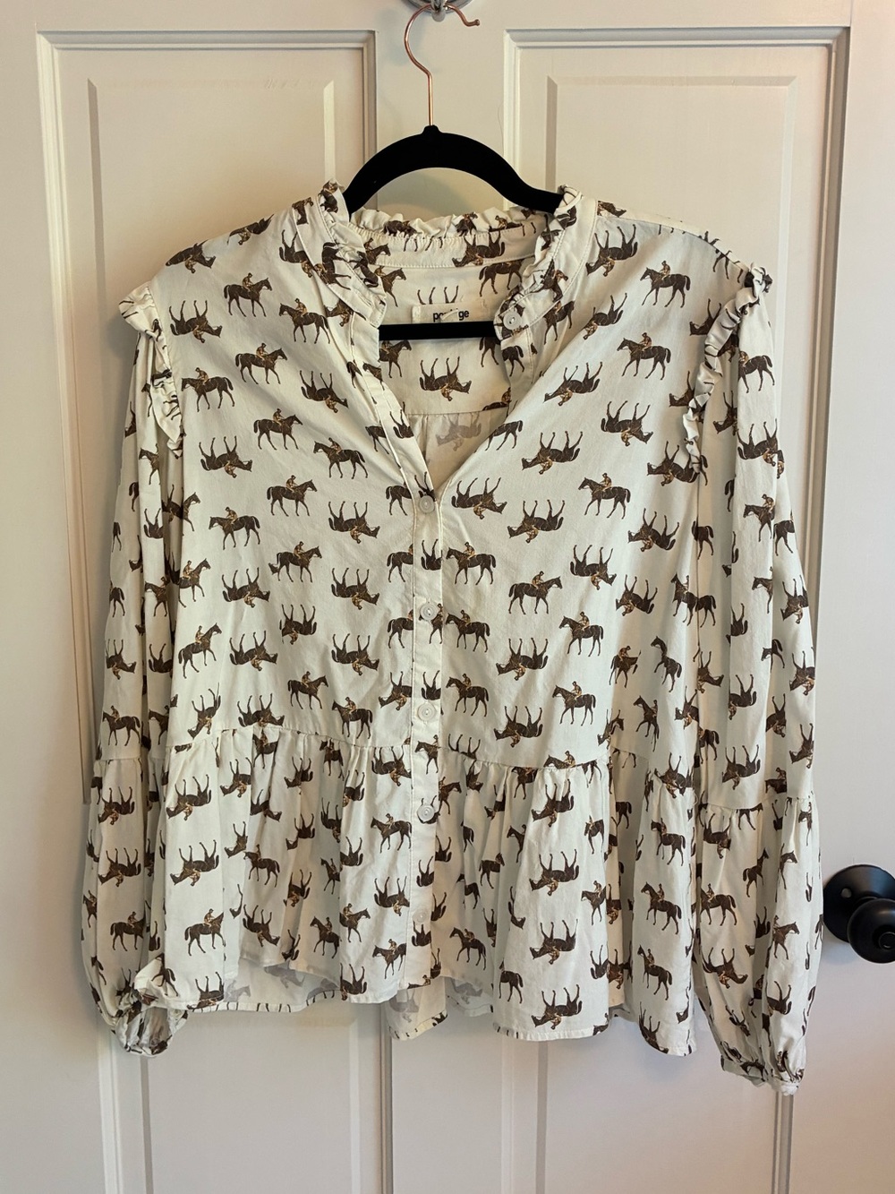 Horse Pattern Blouse
